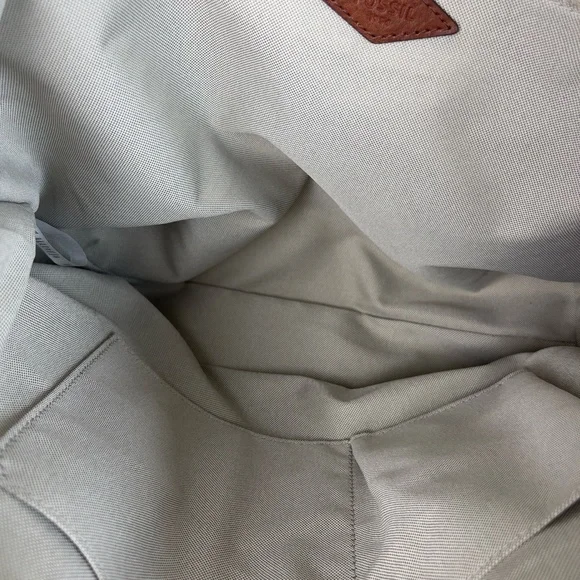 Fossil Emma Tote Bag Dual Straps Brown Handles Patterned Gray White Black NWOT - Picture 8 of 12